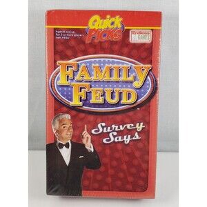 Quick Picks Family Feud Survey Says Travel Size 2008 Board Game NEW SEALED